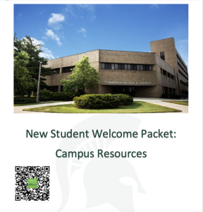 picture of ComArtSci building and link to student resources page